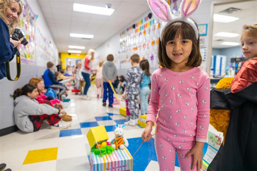 Students take part in a Character Parade